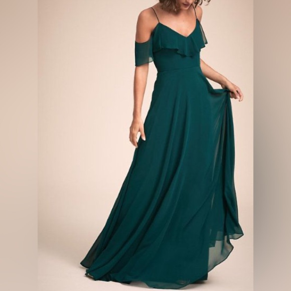 NWT Jenny Yoo Mila Dress in Caspian Sea Teal size 12